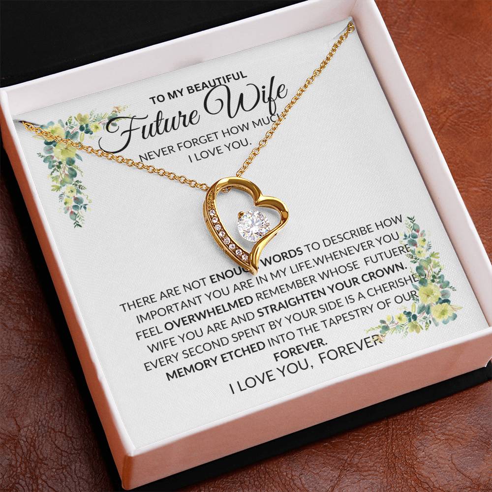 To My Future Wife- I Have No Words to Describe How Much I love You - Forever Love Necklace