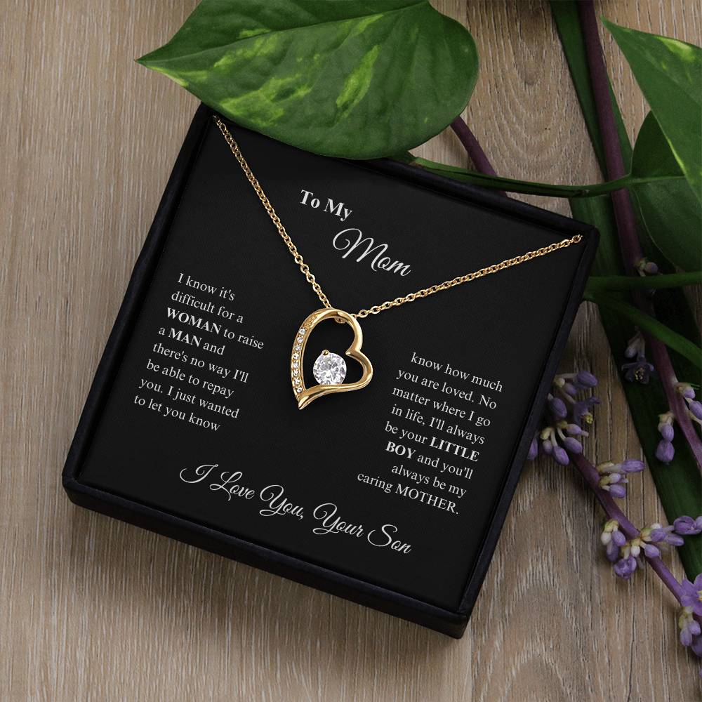 Mom -Precious Mom - Forever Love Necklace