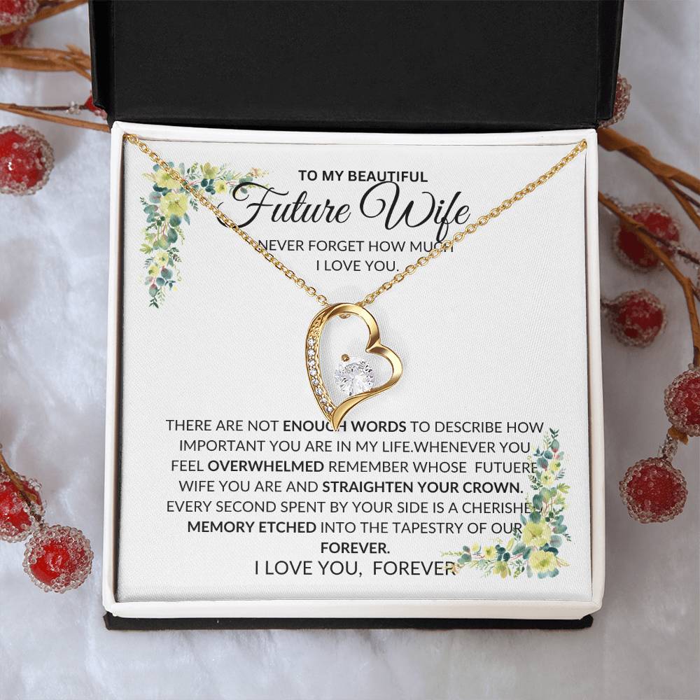 To My Future Wife- I Have No Words to Describe How Much I love You - Forever Love Necklace