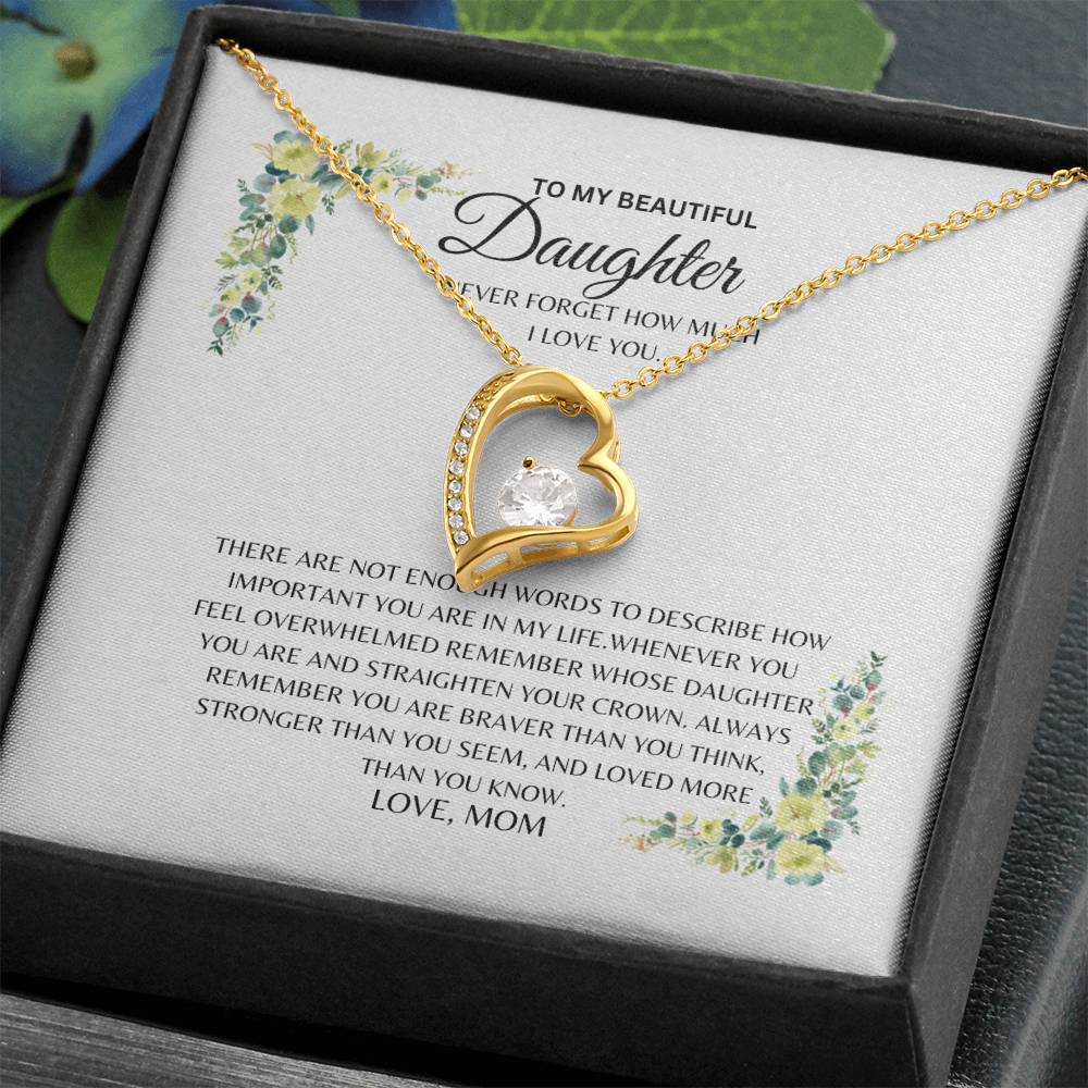 Daughter - Brave Crown - Forever Love Necklace