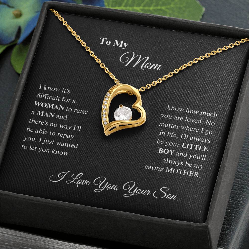 Mom -Precious Mom - Forever Love Necklace