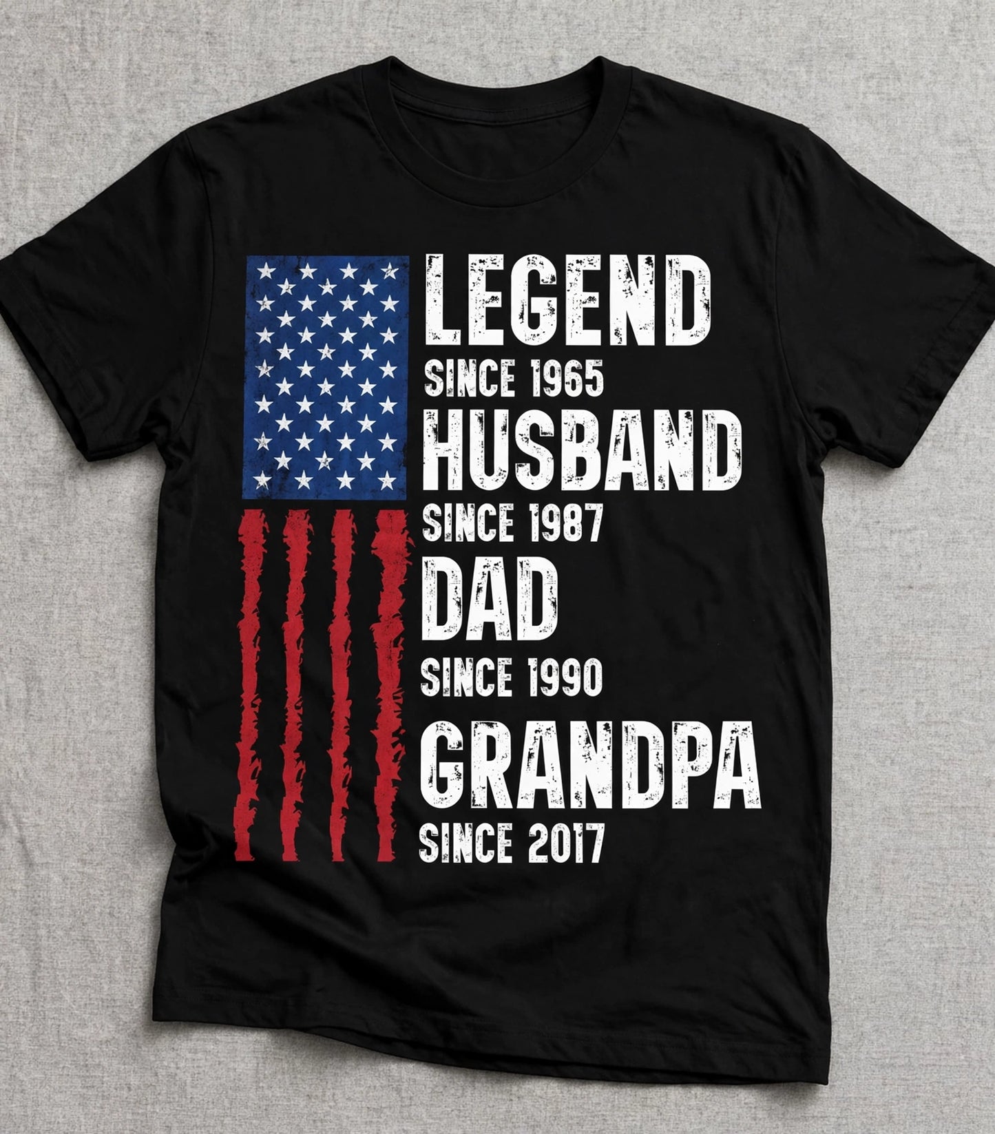 Legend, Husband, Dad And Grandpa - Personalized Shirt For Him