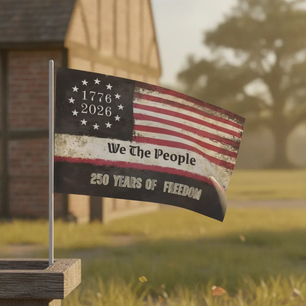 We The People 250 Grommet Flag for Semiquincentennial