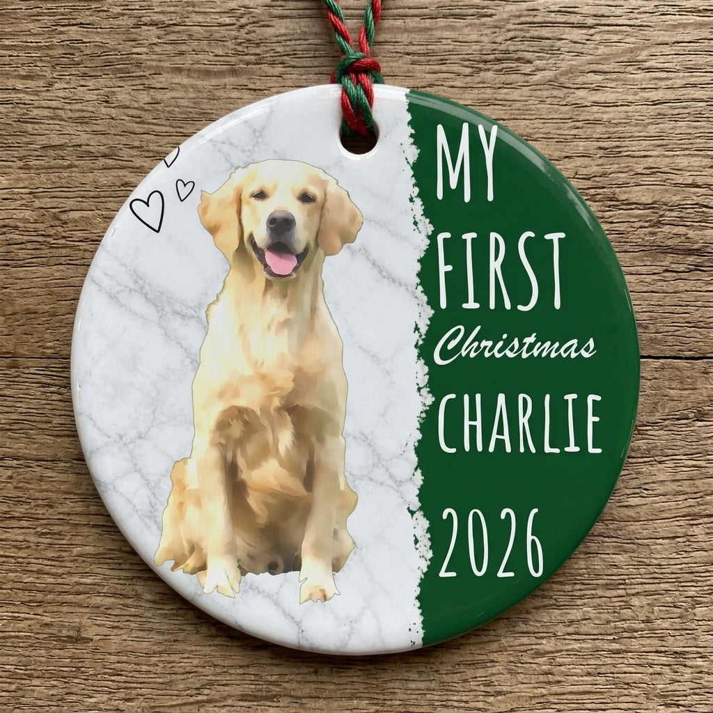 Our First Christmas - Personalized Pet Ornament