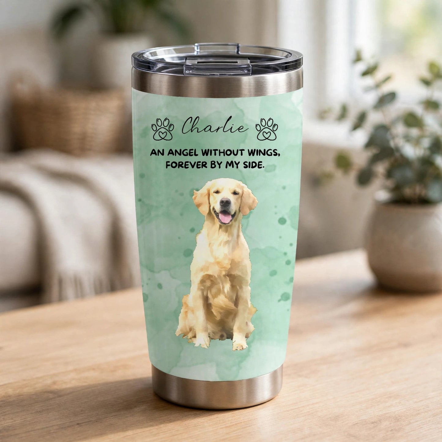 Personalized Watercolor Pet Memorial Portrait
