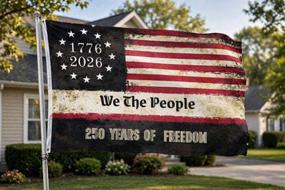 We The People 250 Grommet Flag for Semiquincentennial