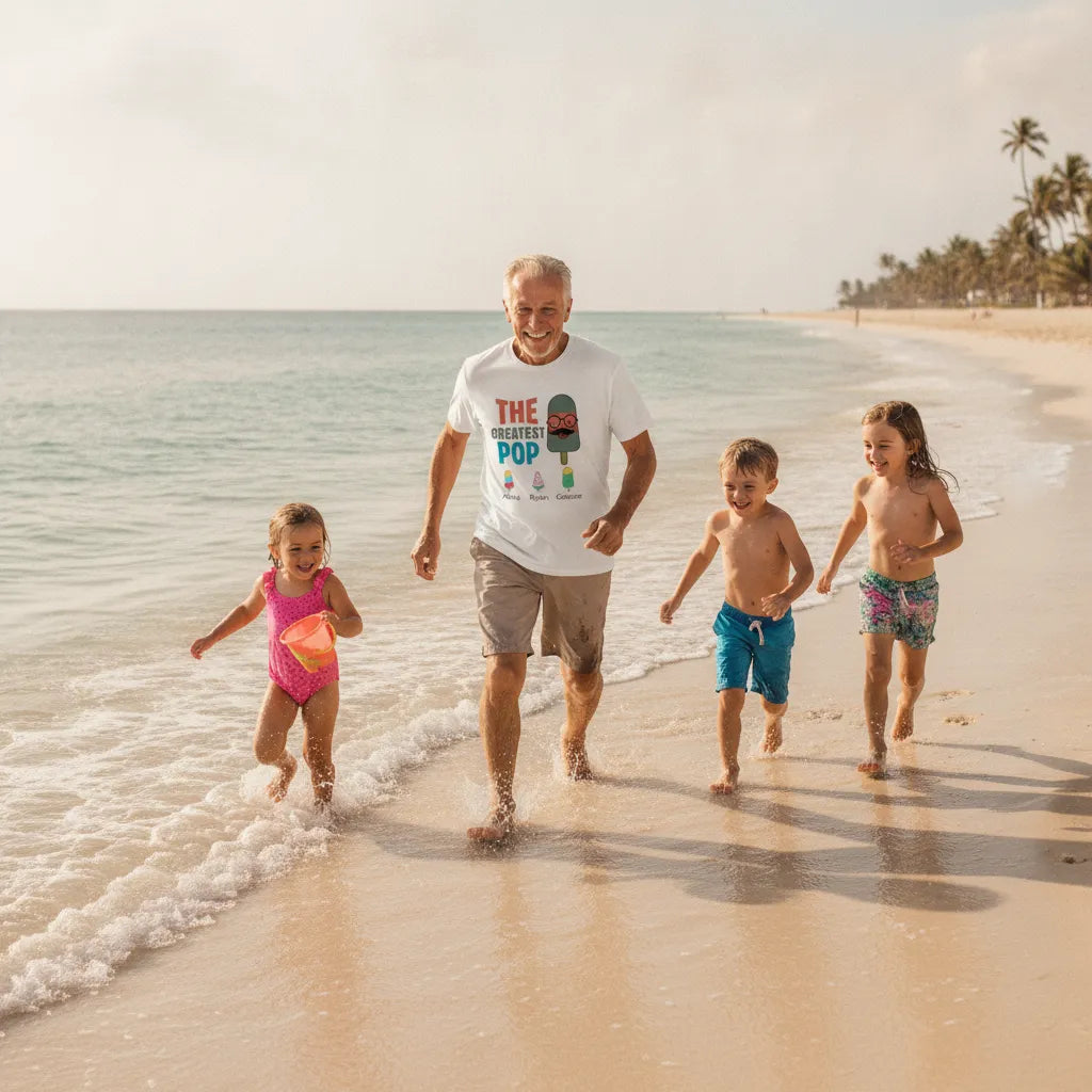 Personalized Grandpa Shirt | Custom Gift for Pop, Dad, Papa & Grandfather
