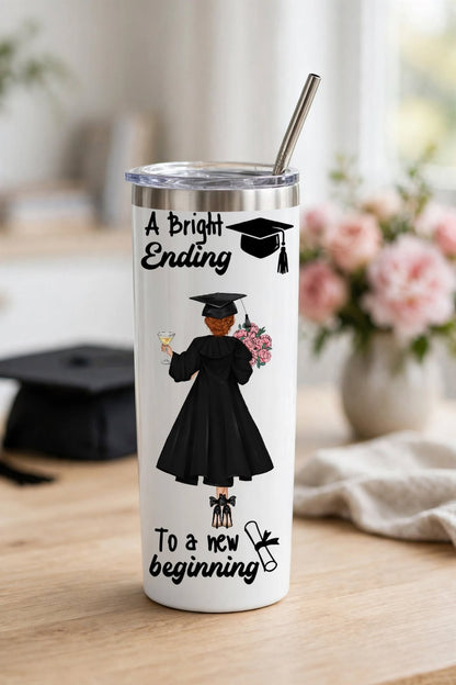 A Bright Ending - Personalized Graduation Tumbler