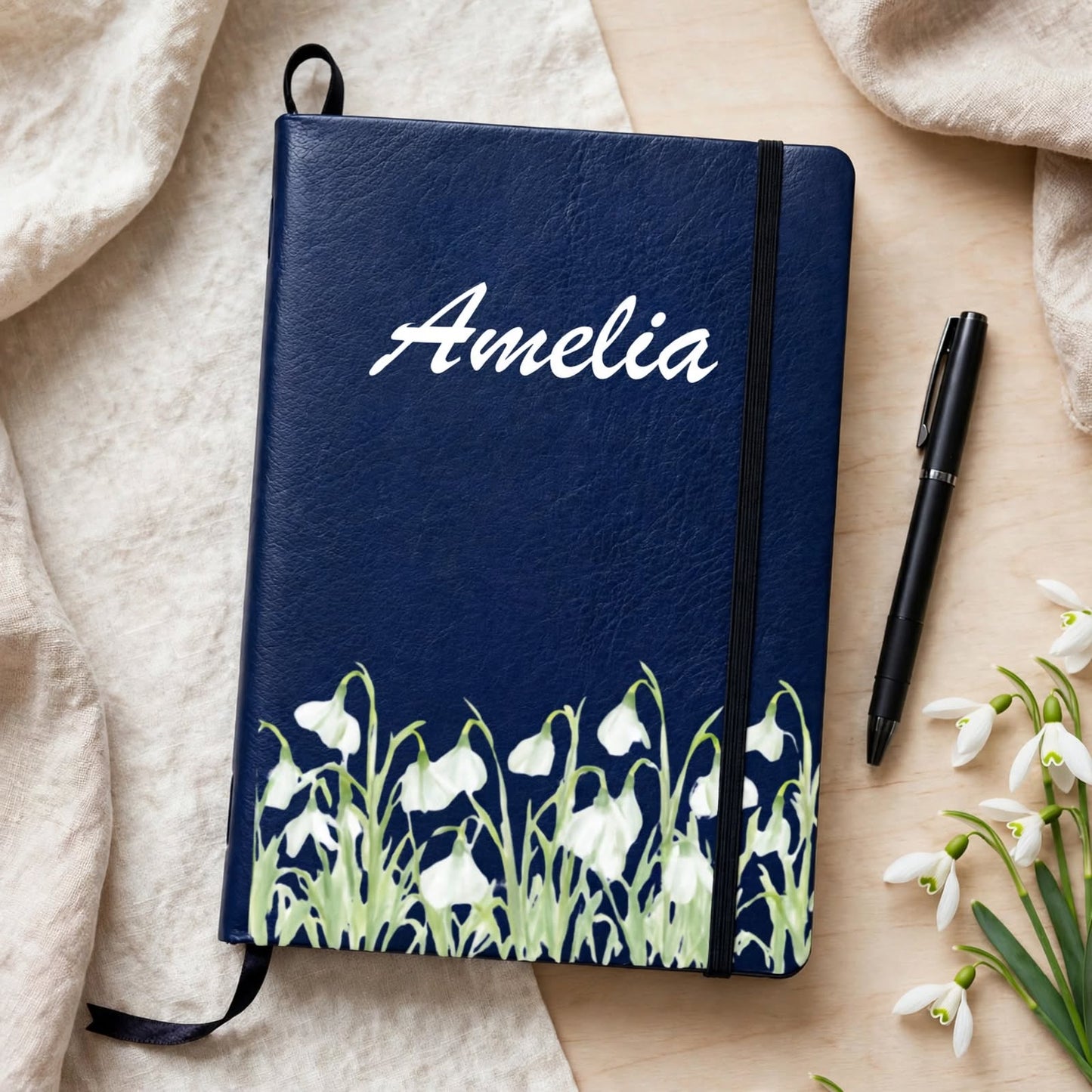 Personalized Birthflower Journal