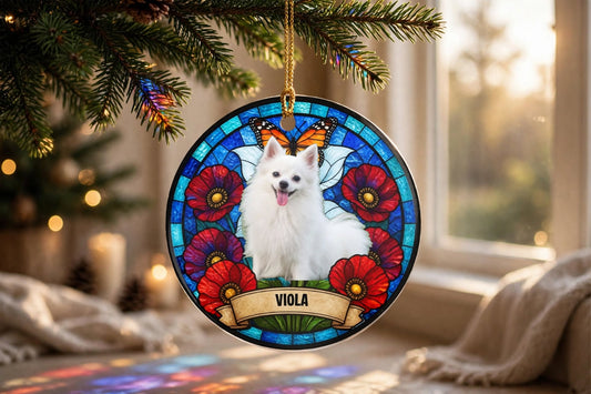 Stained Glass Custom Pet Portrait Stained Glass Style Gift For Pet Lover